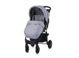 Lorelli Kinderwagen Buggy Olivia, Zubehörbox, Fußabdeckung, verstellbar, Korb grau