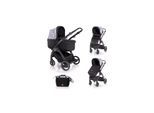 Lorelli Kinderwagen 2 in 1 California Babywanne Sportsitz Alurahmen Wickeltasche grau