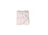 Cangaroo Babydecke Shaggy, Größe 105 x 75 cm, kuschelige Babydecke, ab Geburt rosa
