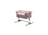 Lorelli Babybett Sleep n Care ab Geburt, Matratze, höhenverstellbar, Öffnung beige