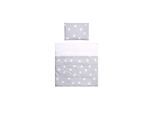 Lorelli Baby-Bettwäsche 7-teiliges Set First Dreams Decke Kissen Laken Himmel grau