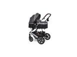 Lorelli Kinderwagen Lora faltbar Gummiräder Tragetasche Sportsitz Fußabdeckung grau schwarz