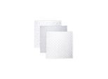 Lorelli Wickeldecke, Babydecke Trio, Größe 80 x 80 cm, 3er Set, 100% Baumwolle grau weiss