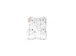 Cangaroo Babydecke Shaggy, Größe 105 x 75 cm, kuschelige Babydecke, ab Geburt blau