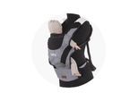 Chipolino Babytrage Bobby 4 in 1, Bauch- und Rückentrage, ab 4 bis 24 Monate grau