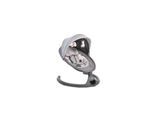 Cangaroo Babywippe iSwing, Musikfunktion, Timer, Fernbedienung, Aluminiumrahmen grau