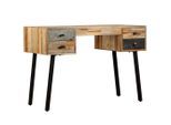 vidaXL Schreibtisch Wiederverwertetes Teak Massivholz 110 × 50 × 76 cm