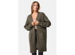 PM SELECTED Damen Warme Strickjacke Cardigan mit Taschen in Einheitsgröße PM69