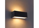 Smart moderne wandlamp zwart IP65 incl. Wifi A60 - Houks