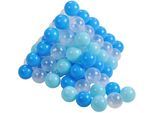 Knorrtoys® Bällebad-Bälle »100 Stück, soft blue/blue/transparent«, (100), 100 Stück