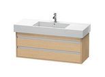 Duravit Ketho Waschtisch-Unterschrank KT664203030 120 x 45,5 cm, Eiche natur, 2 Schubkästen, wandhängend