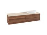 Villeroy & Boch Antao Waschtischunterschrank 1600x360x500mm L27113HM mit Beleuchtung mit Struktur FK/AP: HM/3