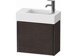 Duravit XViu Waschtisch-Unterschrank XV4232LB272 48,4 x 39,7 x 23,4 cm, links, eiche dunkel gebürstet, 1 Tür, schwarz matt