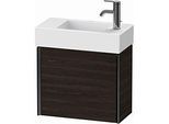 Duravit XViu Waschtisch-Unterschrank XV4232RB269 48,4 x 39,7 x 23,4 cm, rechts, nussbaum gebürstet, 1 Tür, schwarz matt