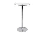 Stehtisch FineBuy Bartisch Bistrotisch Imbisstisch Metall Chrom Glas Rund 60 cm