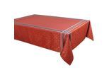 Vent Du Sud - Nappe enduite Bilbao 150 x 300 cm - tomette