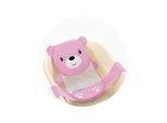 Chipolino Baby Badenetz Teddy mit Kunststoffbügel, Badewannennetz, ab Geburt rosa