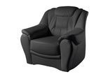 Sessel SIT & MORE "Bellevue", schwarz, B:98cm H:94cm T:95cm, Luxus-Microfaser ALTARA NUBUCK (100% Polyester);SOFTLUX-Kunstleder;NaturLEDER (echtes Rindsleder), Sessel, Sessel