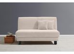 Schlafsofa ELL + ELL "Enny", beige, B:125cm H:85cm T:100cm, 92% Polyester 8% Nylon, Sofas, Schlafsofa