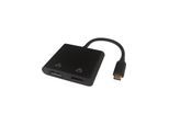 Deltaco USB-C MST HUB 2x 4K/60Hz HDMI + DP black 0.1m USB-Hubs - 3 - Schwarz