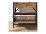 VASAGLE Schuhschrank »mit 4 Klappen 95 x 98.3 cm, Braun/Schwarz«
