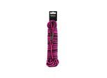Dogman Iris geflochtene Schleppleine mit Karabinerbefestigung Pink 6,5mm 15m