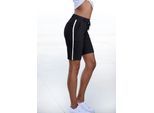 LASCANA Shorts mit seitlichen Streifen, Loungewear, schwarz