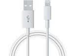 Kabel (USB-A + Lightning) | weiß