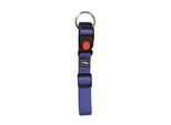 Josty Nylonhalsband mit Safety Click 30-45cm/15mm blau
