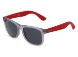 Ray-Ban Junior RJ9069S JUSTIN Jugend-Sonnenbrille Vollrand Eckig Kunststoff-Gestell, grau