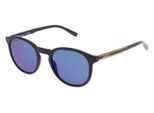 Lacoste L916S Unisex-Sonnenbrille Vollrand Rund Kunststoff-Gestell, Blau