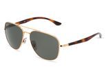 Ray-Ban RB 3683 Unisex-Sonnenbrille Vollrand Eckig Metall-Gestell, gold