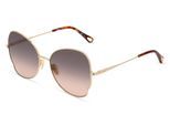 Chloé CH0094S Damen-Sonnenbrille Vollrand Butterfly Metall-Gestell, gold