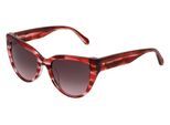 FOSSIL 2125/S Damen-Sonnenbrille Vollrand Butterfly Acetat-Gestell, rot