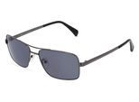 Fielmann MC 579 SUN CL Herren-Sonnenbrille Vollrand Eckig Metall-Gestell, grau