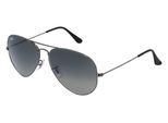 RAY-BAN RB 3025 AVIATOR Unisex-Sonnenbrille Vollrand Pilot Metall-Gestell, grau