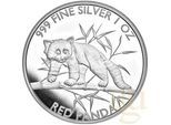 1 Unze Silbermünze Republic of Tschad - Red Panda 2023