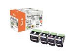 Peach L54 4 Toner XL (bk, c/m/y) ersetzt Lexmark C540H2 für z.B. Lexmark C 540 N, Lexmark C 543 DN, Lexmark C 544 DN, Lexmark C 544 DTN (wiederaufbereitet)