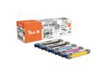 Peach O47095701-4 5 Toner (2*bk, c/m/y) ersetzt OKI No. 47095701-4 für z.B. OKI C 834 DN, OKI C 834, OKI C 824 dn, OKI C 824 n, OKI C 824