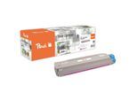 Peach O4464-3002M Toner ma ersetzt OKI No. 4464-3002M, 44643002 für z.B. OKI C 800, OKI C 801 DN, OKI C 801 N, OKI C 821 DN, OKI C 821 N (wiederaufbereitet)