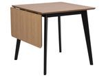 Actona Roxby Esstisch Ausziehbar Rubberwood/Holzwerkstoff/80/120x80 cm Natur/ Holzwerkstoff furniert/