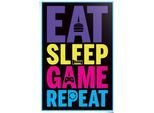 Reinders! Poster »Eat sleep game repeat«, (1 St.)