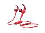 Hama Sport BT Kopfhörer Bluetooth Headset Ohrbügel Wireless-Headset (Anruffunktion, Bluetooth, Mikrofon, Wiedergabe-Steuerung, Bluetooth 5.0, Schweißfest, Anruf-Funktionen, Wiedergabe-Steuerung, mit Mikrofon), rot