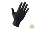 Multitec Latex-Handschuhe, Größe L - Schwarz, 50er-Set