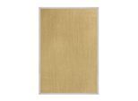 karathomeliving Sisal-Teppich Tiger-Eye Natur Bordüre: Nature / Hellgrau