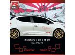 Sticker style SPORT TROPHY compatible avec Renault Clio et Megane - Rouge - Run-R - Rouge