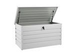 Juskys Metall Aufbewahrungsbox Limani 380 Liter - Box wasserdicht, abschließbar - Weiß