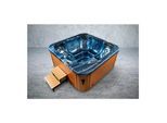 PureHaven Outdoor-Whirlpool 215x215 cm für 5 Personen mit 53 Massagedüsen - versch. Farben