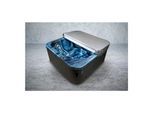 PureHaven Outdoor-Whirlpool 215x215 cm für 5 Personen mit 53 Massagedüsen - versch. Farben