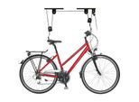 Relaxdays Fahrradlift, bis 20 kg, max. Deckenhöhe 4 m, Fahrrad Deckenhalterung mit Flaschenzug, Garage, Keller, schwarz